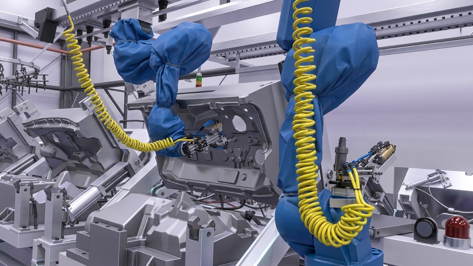 Industrial robot surface-treatment automation